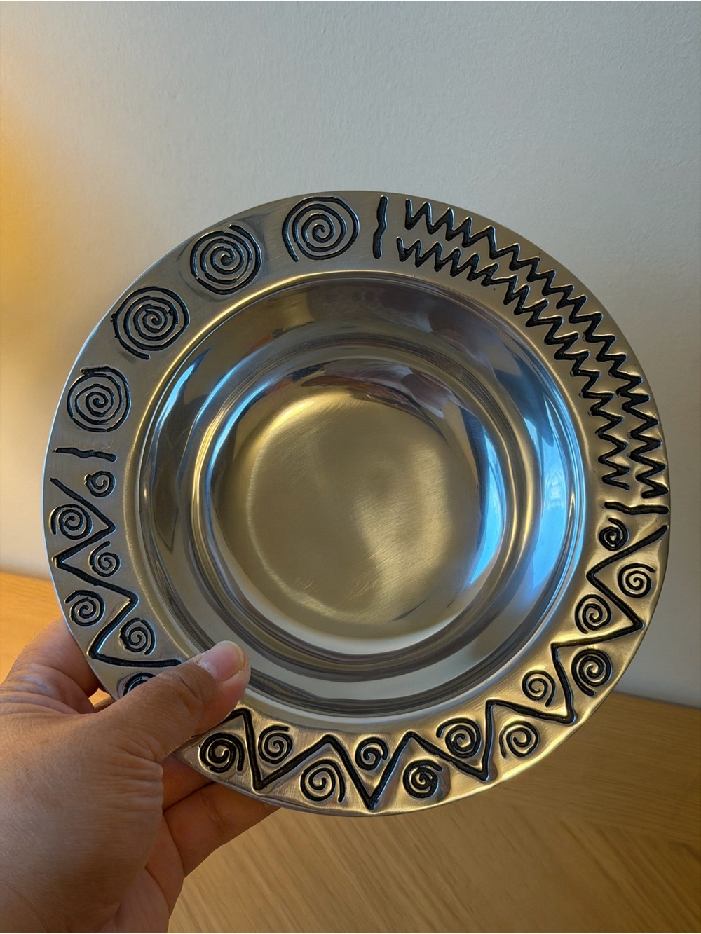 Wilton Armetale NWB Silver 8” Reggae Small Snack Serving Bowl Collectible